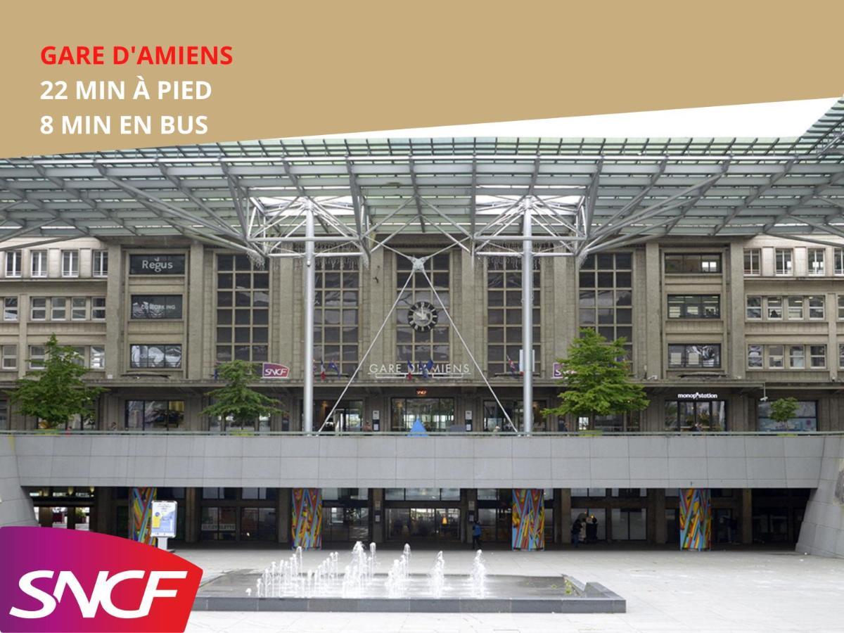 4 Chambres - Grande Maison - Parking - Jardin Amiens Buitenkant foto